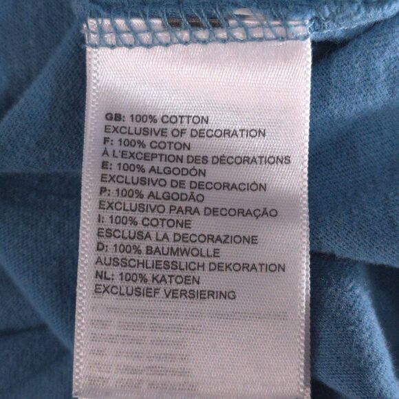 The North Face Men's XL Aqua Blue Simple Dome Never Stop Exploring T-Shirt Size - Picture 7 of 7